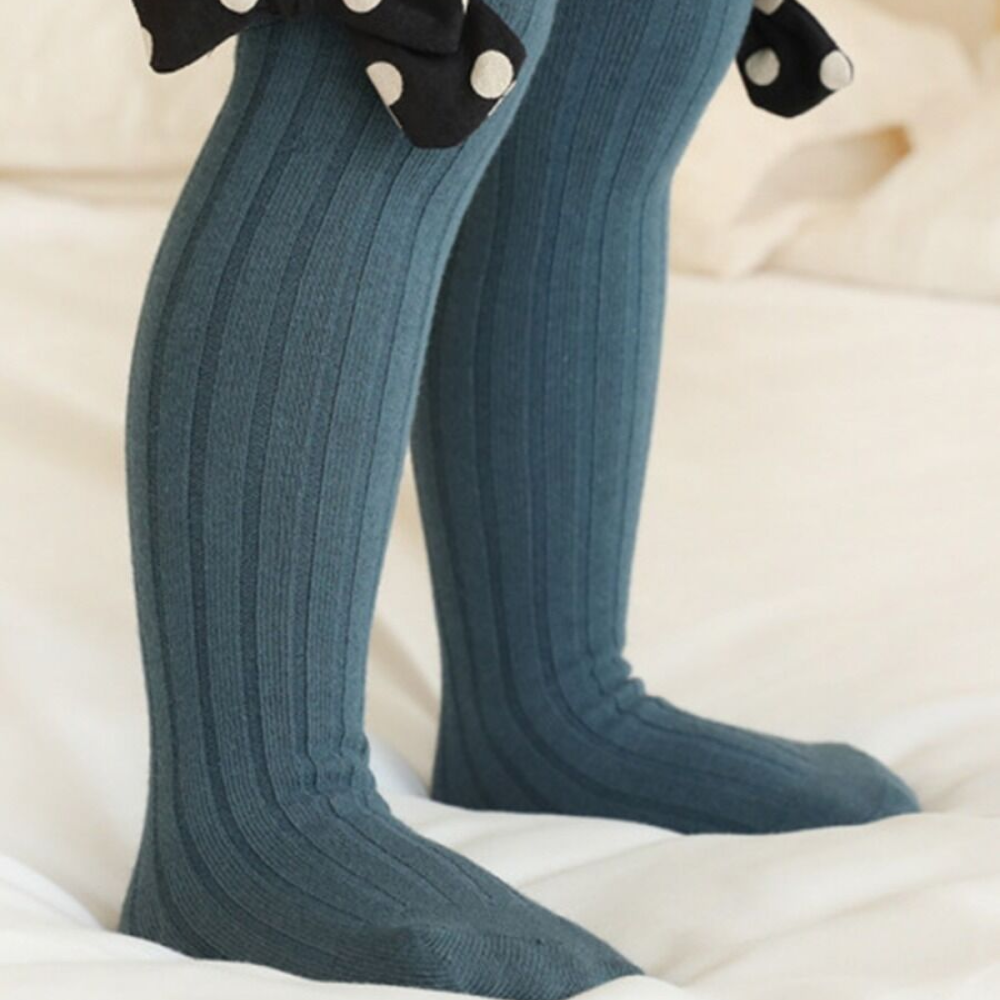 Pusgarās zeķes - Dotted bow