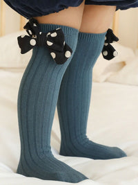 Pusgarās zeķes - Dotted bow