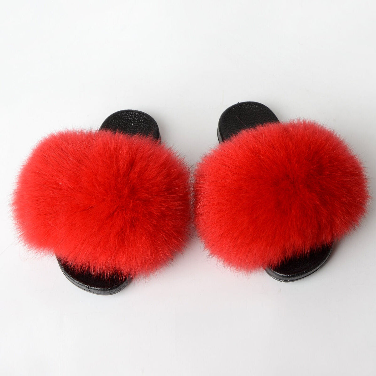 Slippers - Red fluff
